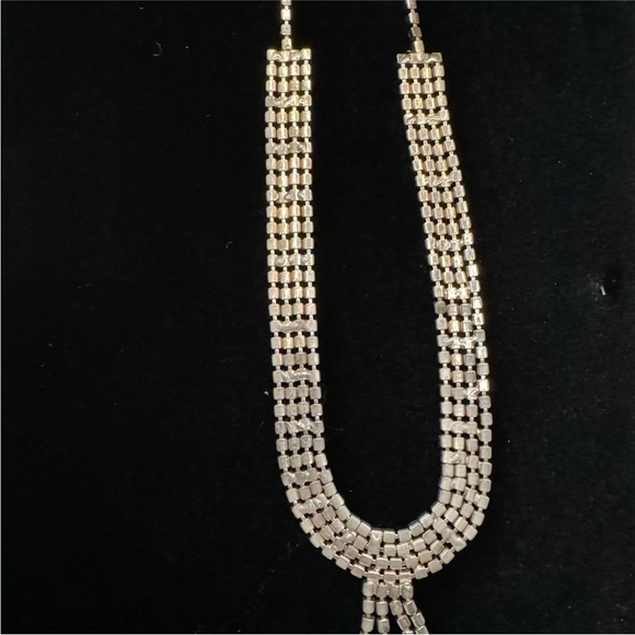 Vintage Brown Rhinestone 1920’s Necklace - Picture 3 of 4